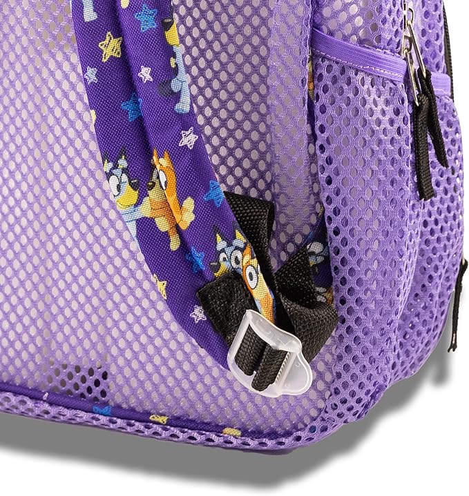 Bluey Backpack for Kids | Bluey and Bingo Bookbag for Girls, Boys, Unisex | Toddler Travel Bag, Mesh Cordura Lightweight Backpack | Ages 3+