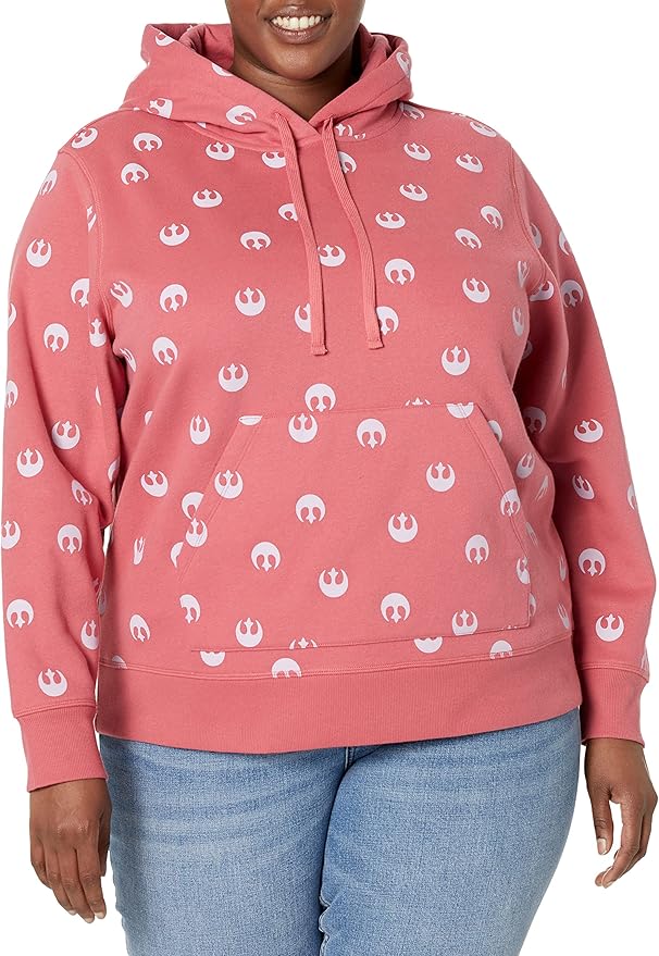 Amazon Essentials Disney | Marvel | Star Wars | Princess Women's Fleece Pullover Hoodie Sweatshirts (Available in Plus Size)