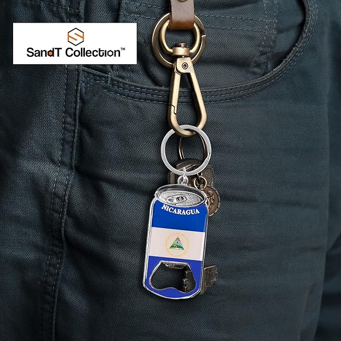 Beer Bottle Opener Keychain - Set of 3 (Nicaragua)