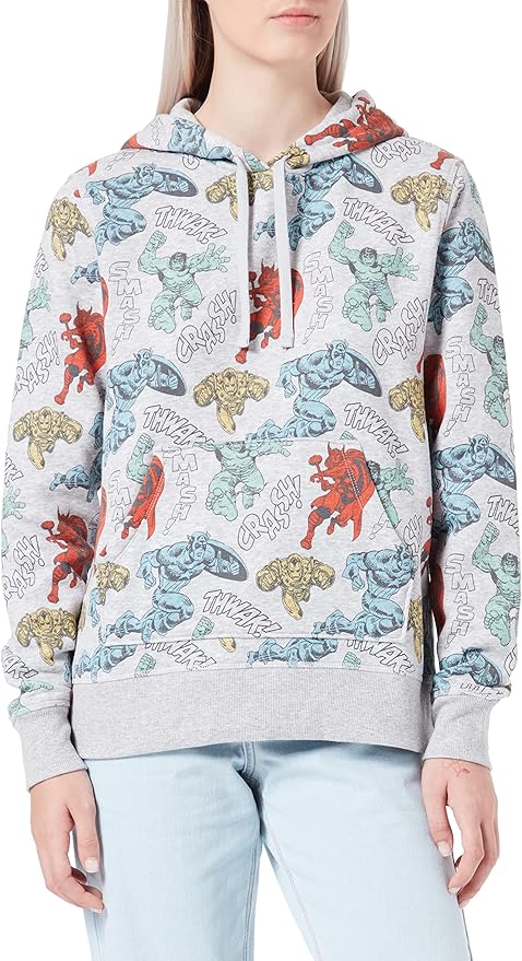 Amazon Essentials Disney | Marvel | Star Wars | Princess Women's Fleece Pullover Hoodie Sweatshirts (Available in Plus Size)