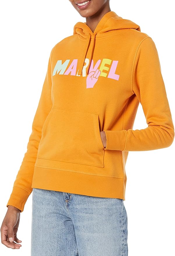 Amazon Essentials Disney | Marvel | Star Wars | Princess Women's Fleece Pullover Hoodie Sweatshirts (Available in Plus Size)