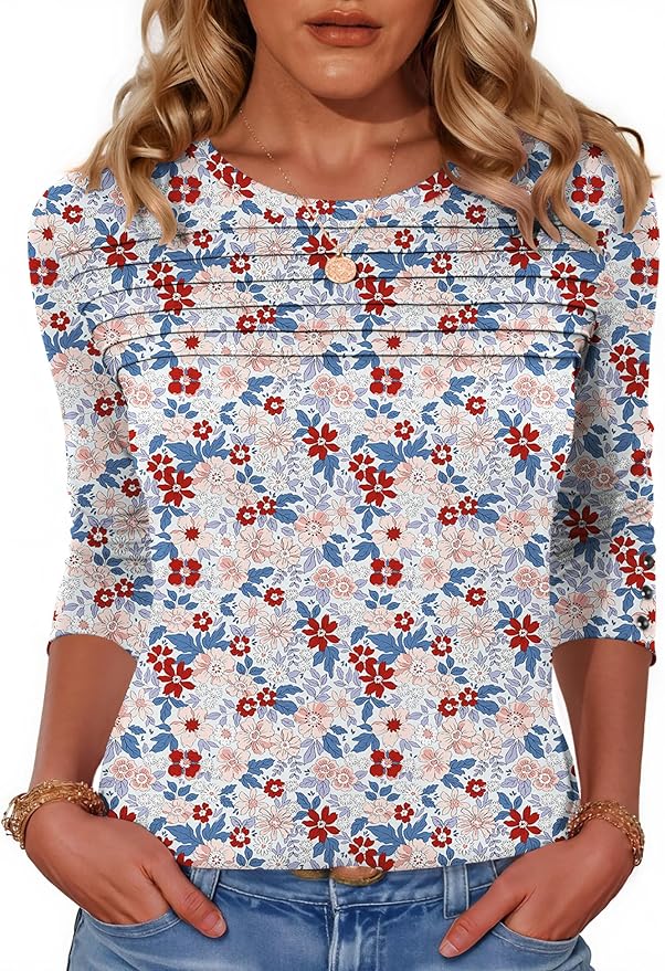 Blouses for Women Dressy Casual Long Sleeve Fall Fashion Tops Trendy Outfits for Work Office Shirts Thicker Clothes