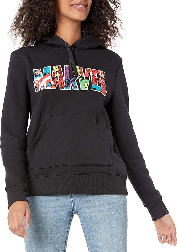 Amazon Essentials Disney | Marvel | Star Wars | Princess Women's Fleece Pullover Hoodie Sweatshirts (Available in Plus Size)