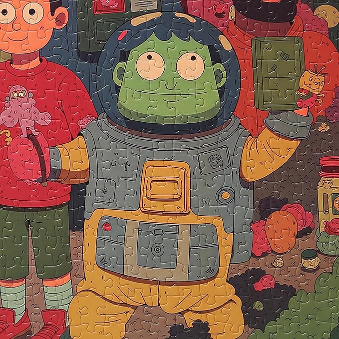 Graphinee Jigsaw Puzzles for Adults 1000 Pieces, Big News Puzzle, Colorful as Home Wall Decor for Family Challenging Games