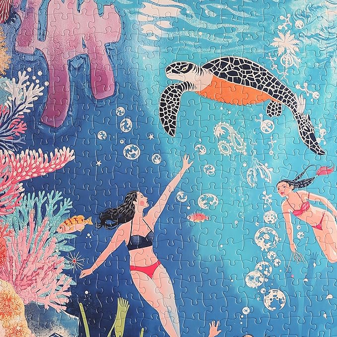 Graphinee Jigsaw Puzzles for Adults 1000 Pieces, Undersea World Puzzle, Colorful as Home Wall Decor for Family Challenging Games