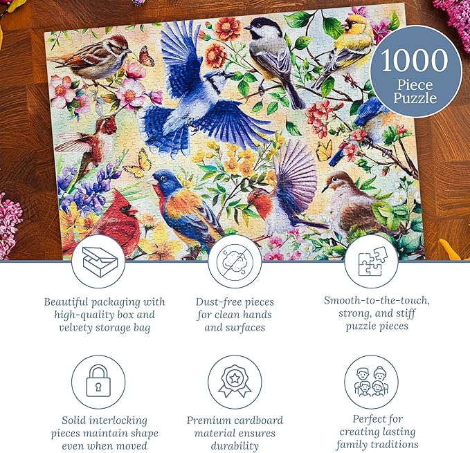 MOSAIC PUZZLES Winged Glory Puzzles for Adults - Premium Jigsaw Puzzles, 1000 Pieces