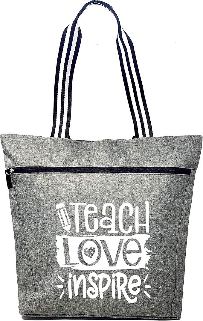 Brooke & Jess Designs Teacher Tote Bag for Work - Teacher Handbag Gifts for Women, Teacher Bag Best Teacher Appreciation Gift