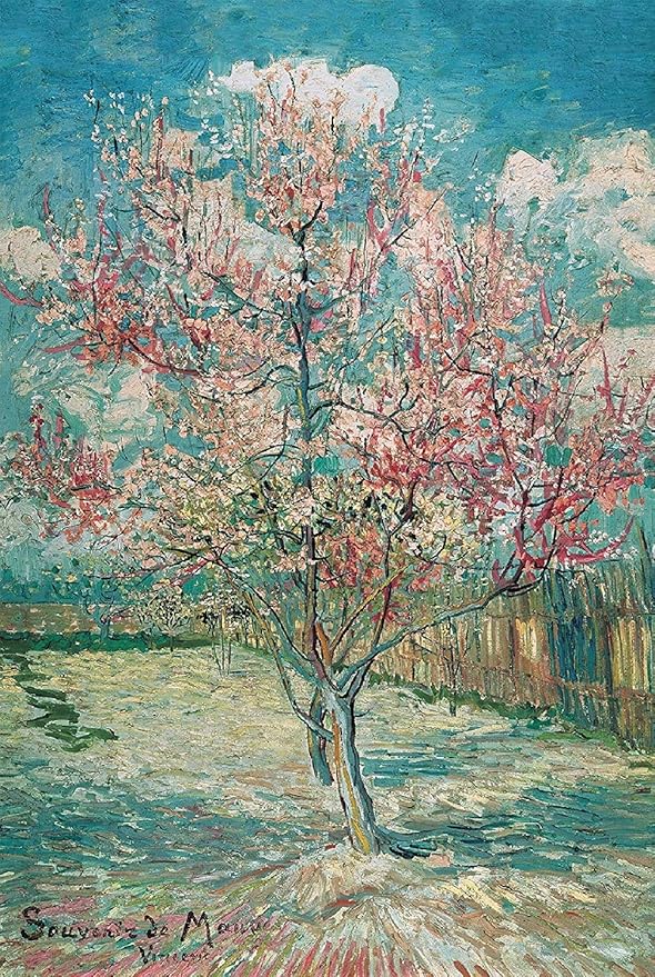 Funnybox- The Pink Peach Tree by Vincent Willem Wooden Jigsaw Puzzle 1000 Pieces for Teens and Family