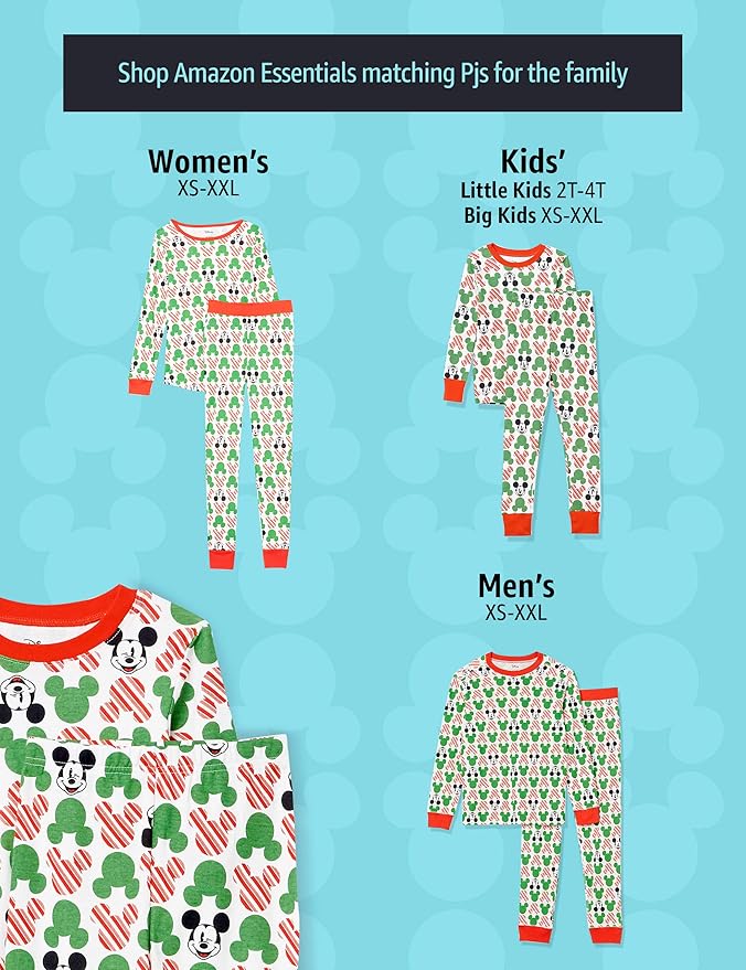 Amazon Essentials Disney | Marvel | Star Wars Women's Snug-Fit Cotton Pajama Sleepwear Sets