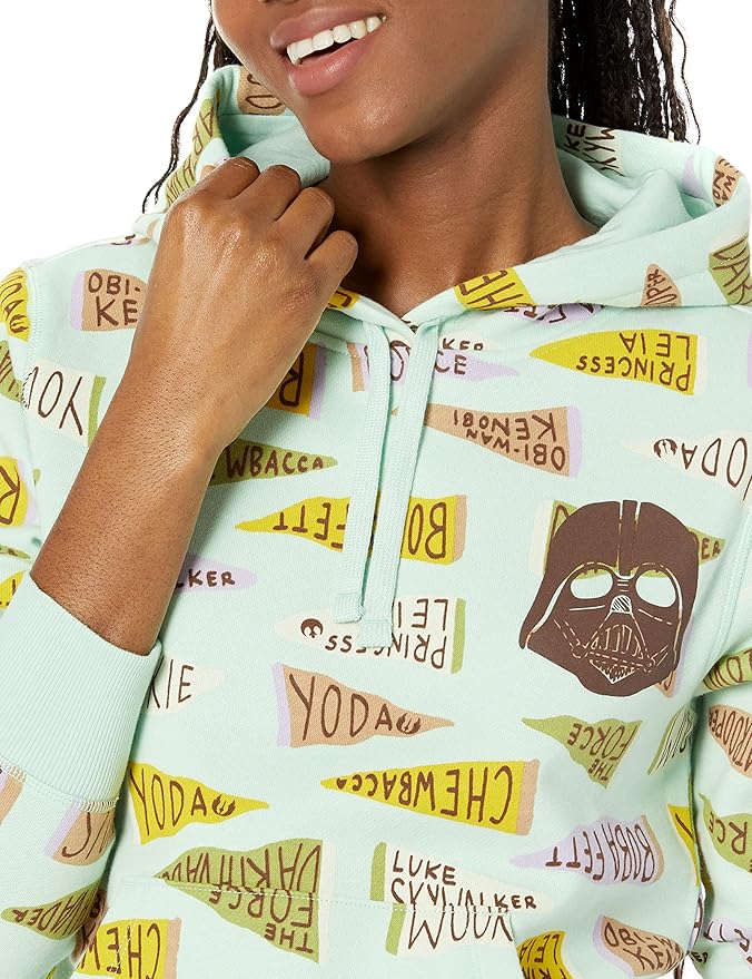 Amazon Essentials Disney | Marvel | Star Wars | Princess Women's Fleece Pullover Hoodie Sweatshirts (Available in Plus Size)