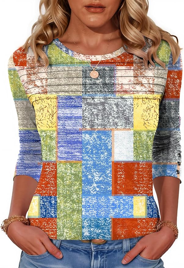 Blouses for Women Dressy Casual Long Sleeve Fall Fashion Tops Trendy Outfits for Work Office Shirts Thicker Clothes