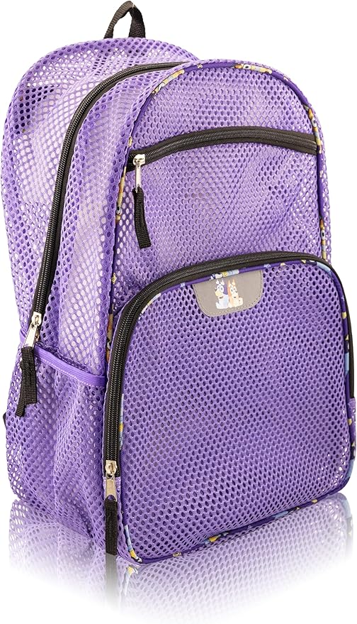 Bluey Backpack for Kids | Bluey and Bingo Bookbag for Girls, Boys, Unisex | Toddler Travel Bag, Mesh Cordura Lightweight Backpack | Ages 3+