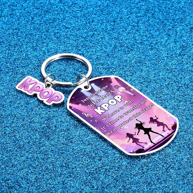 Kpop Keychain Kpop Gifts for Girls K-Pop Merch K-Pop Accessories for Girl Valentines Day Birthday Gifts for Daughter Music Lovers Korean Music Fan Stuff Stocking Stuffer School Supplies for Teen Girls