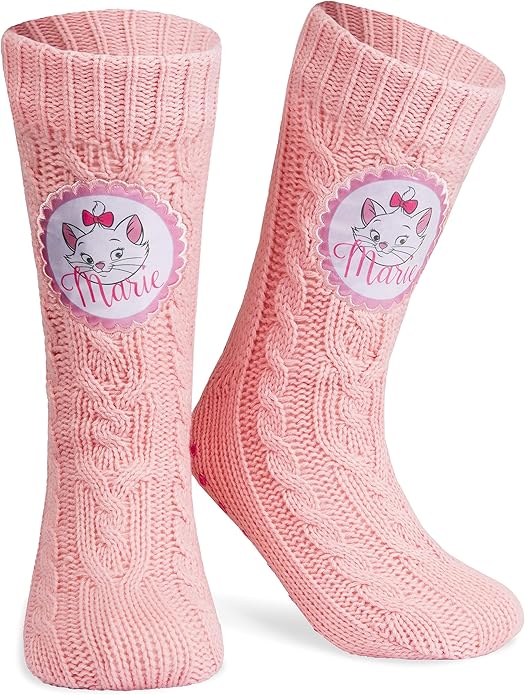 Disney Fluffy Socks for Women and Teenagers Soft Warm Slipper Socks Non Slip One Size Lounge Wear Gifts for Women