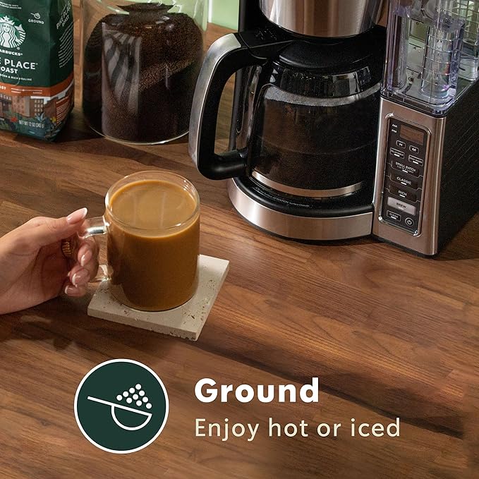 Starbucks Ground Coffee, Dark Roast Hot or Iced Coffee, Morning Joe, Six 12 oz Bags