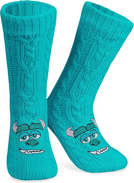Disney Fluffy Socks for Women and Teenagers Soft Warm Slipper Socks Non Slip One Size Lounge Wear Gifts for Women