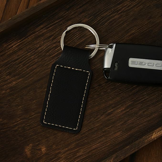 LaserGram Rectangle Keychain, Flag of South Korea, Personalized Engraving Included