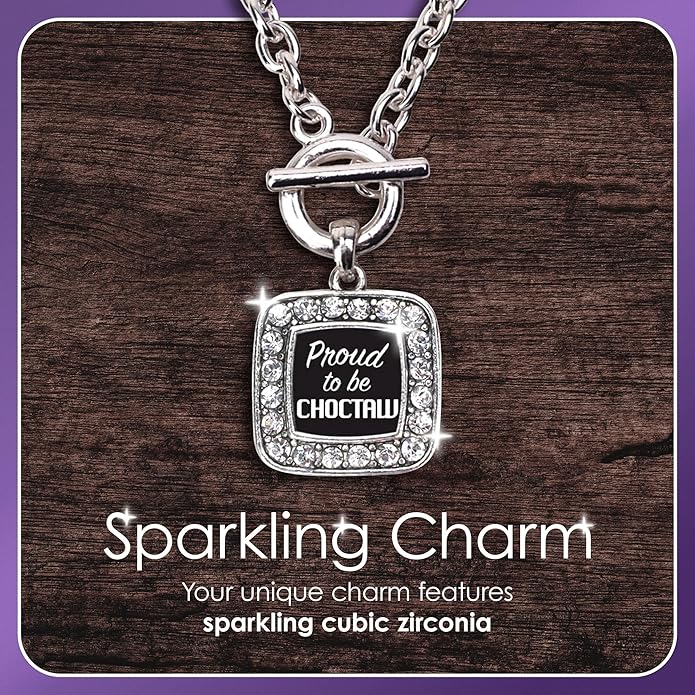 Inspired Silver - Silver Circle Charm 18 Inch Necklace with Cubic Zirconia Jewelry