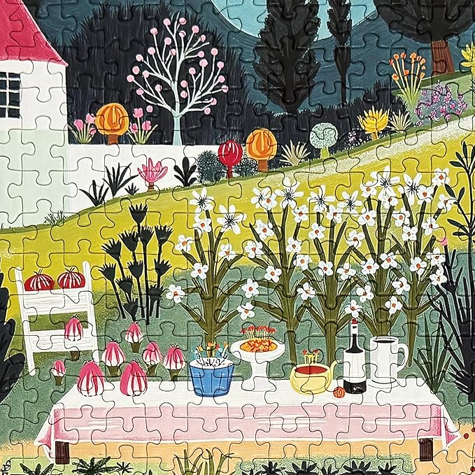 Graphinee Jigsaw Puzzles for Adults 1000 Pieces, Spring Village Life Puzzle, Colorful as Home Wall Decor for Family Challenging Games