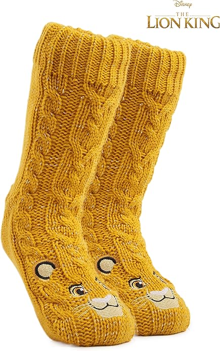 Disney Fluffy Socks for Women and Teenagers Soft Warm Slipper Socks Non Slip One Size Lounge Wear Gifts for Women