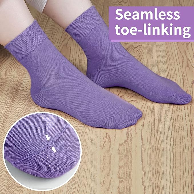 FGZ Women Thin Cotton Socks Soft Cozy Socks Cute Ankle Crew Socks 5 Pairs
