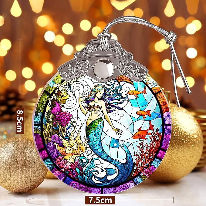 Jocidea Beautiful Mermaid Ornament - Christmas Keepsake & Stocking Stuffer - Gift for Girls