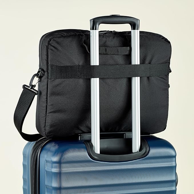 Amazon Basics Laptop Carrying Case Shoulder Strap, 10-pack, 17.3 inch, Black