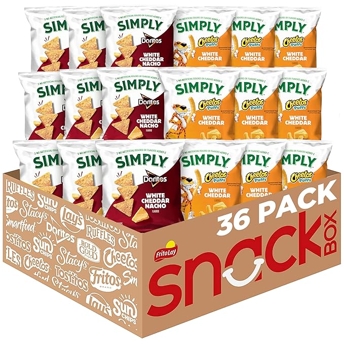 Simply, Doritos & Cheetos Mix Variety Pack, 0.875 Ounce (Pack of 36)