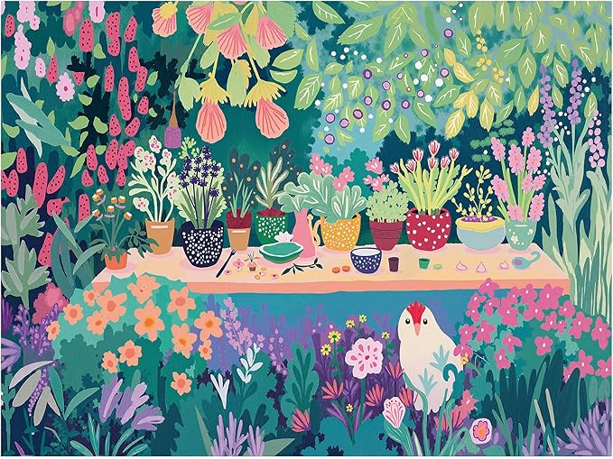 Graphinee Jigsaw Puzzles for Adults 1000 Pieces, Plant Garden Puzzle, Colorful as Home Wall Decor for Family Challenging Games