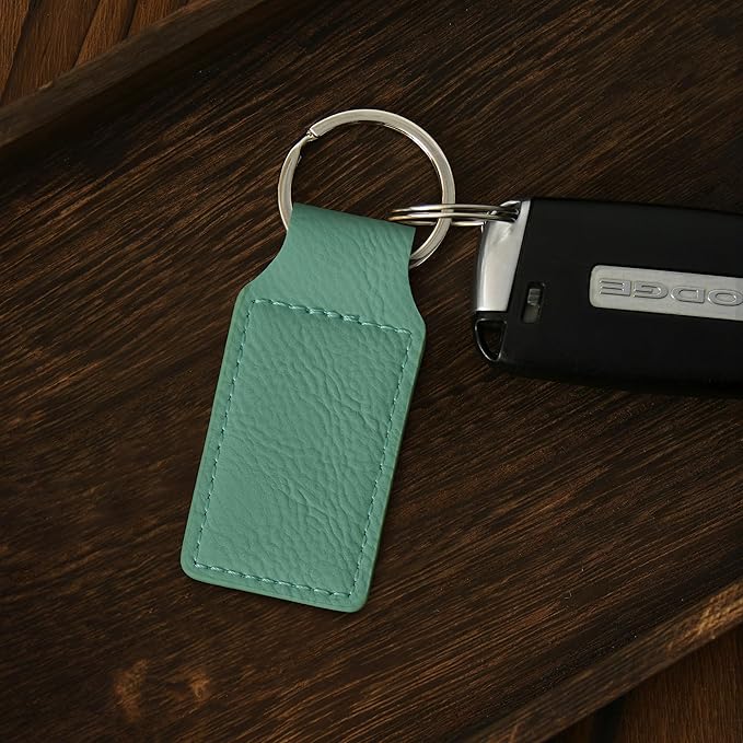 LaserGram Rectangle Keychain, Flag of South Korea, Personalized Engraving Included