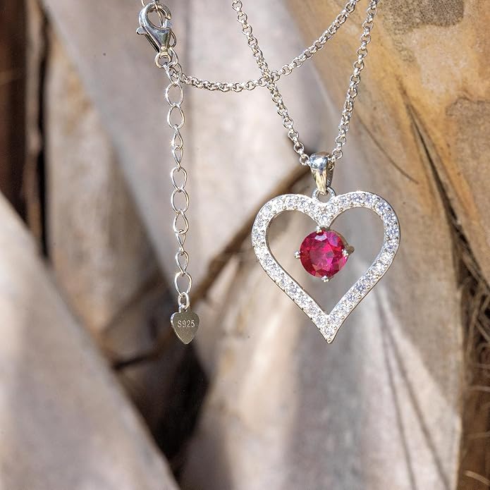 Sash & Soph Infinity Heart Necklace for Women. 925 Sterling Silver Heart Necklace for Girlfriend, Love Heart Pendant on 18" Chain with 2" Extender (Rose Gold or Gold Plated)